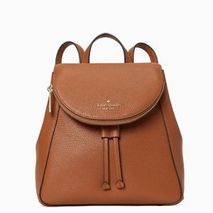 New💃Kate Spade leila flap backpack in Gingerbread